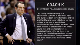 Duke's Mike Krzyzewski to retire after next season | NBA.com